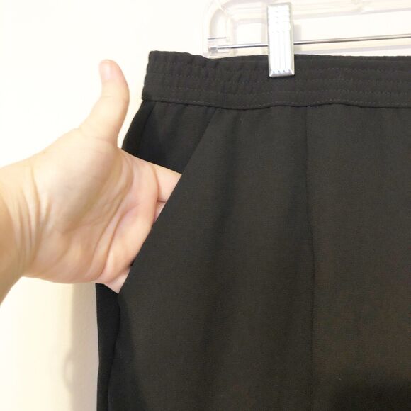 Chicos 1 Ultimate Fit Track Pant Black Medium Pockets Pull On Elastic Waist NWT - Picture 2 of 13